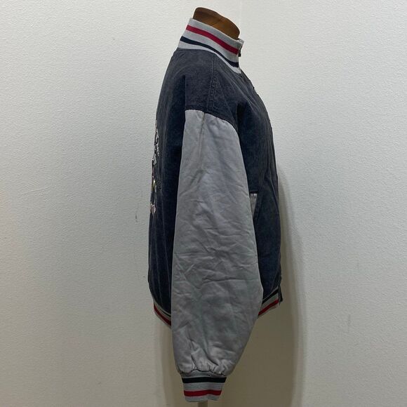 Disney Store Mickey Mouse Letterman/ Bomber Jacket Size Small Full Zip - Picture 5 of 9